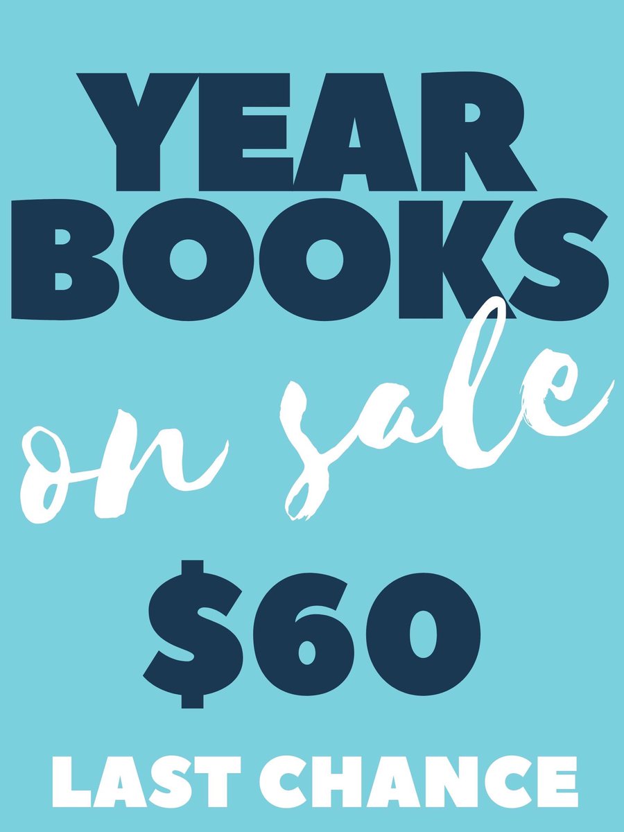LAST CHANCE TO BUY A YEARBOOK IS TODAY IN ROOM 621!