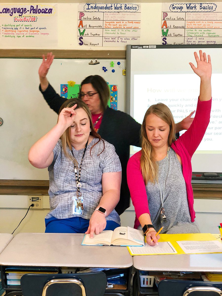 5th grade teachers leading staff in fluency training this morning. The year might be almost over, but our learning never stops! #ISDStrong