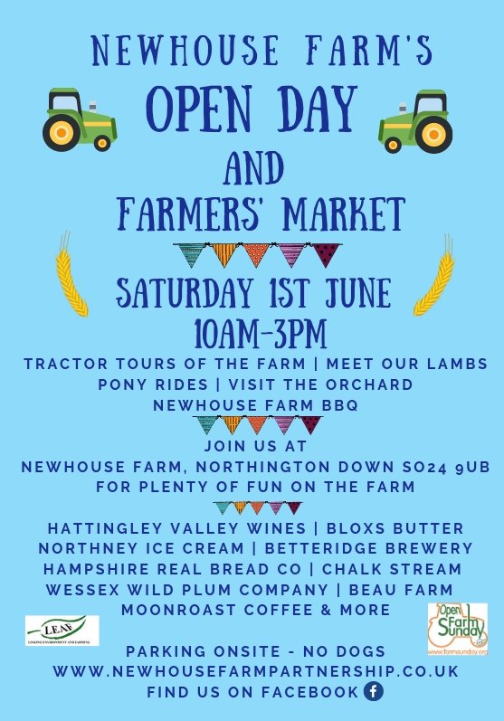 We'd love to see you at our Open Day and Farmers' Market on June 1st <a href="/hantschronicle/">Hampshire Chronicle</a>