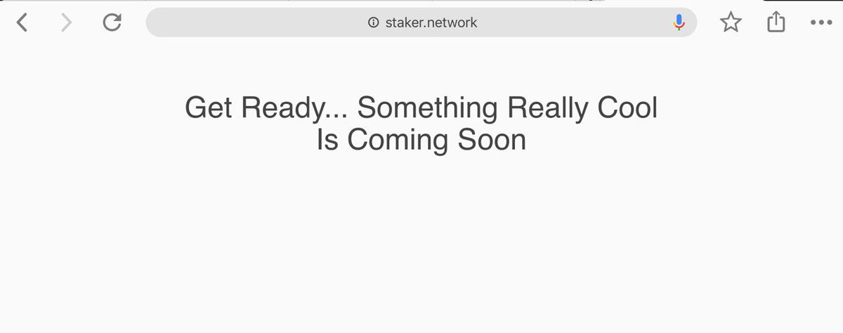 Get Ready... Something Really Cool Is Coming Soon #stakertoken
