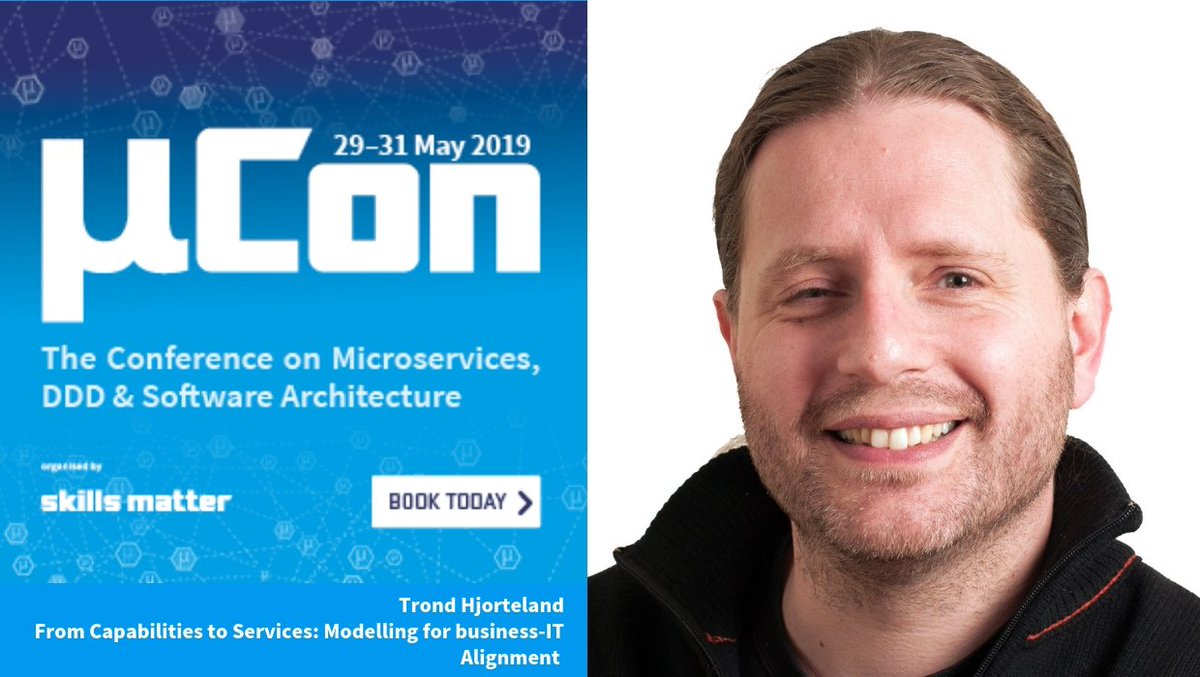 Join us at #MuCon London 2019 with <a href="/trondhjort/">Trond Hjorteland</a> to learn why a pre-computing technique such as Business Capability Modelling is considered useful for tackling tough monoliths. 

Book your ticket here: bit.ly/30g5zyK

#BusinessStrategy #Microservices #Enterprise