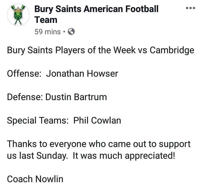 Players of the week announcement! 🏆