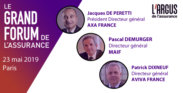 EvenementsARGUS's tweet photo. Le Grand Forum de l’Assurance #argusGFA accueillera Jacques de Peretti, PDG @AXAFrance, Pascal Demurger, DG @MAIF et Patrick Dixneuf, DG @AvivaFrance . RDV le 23 mai. https://t.co/bZgw21YxPj https://t.co/RumUg0L9hS