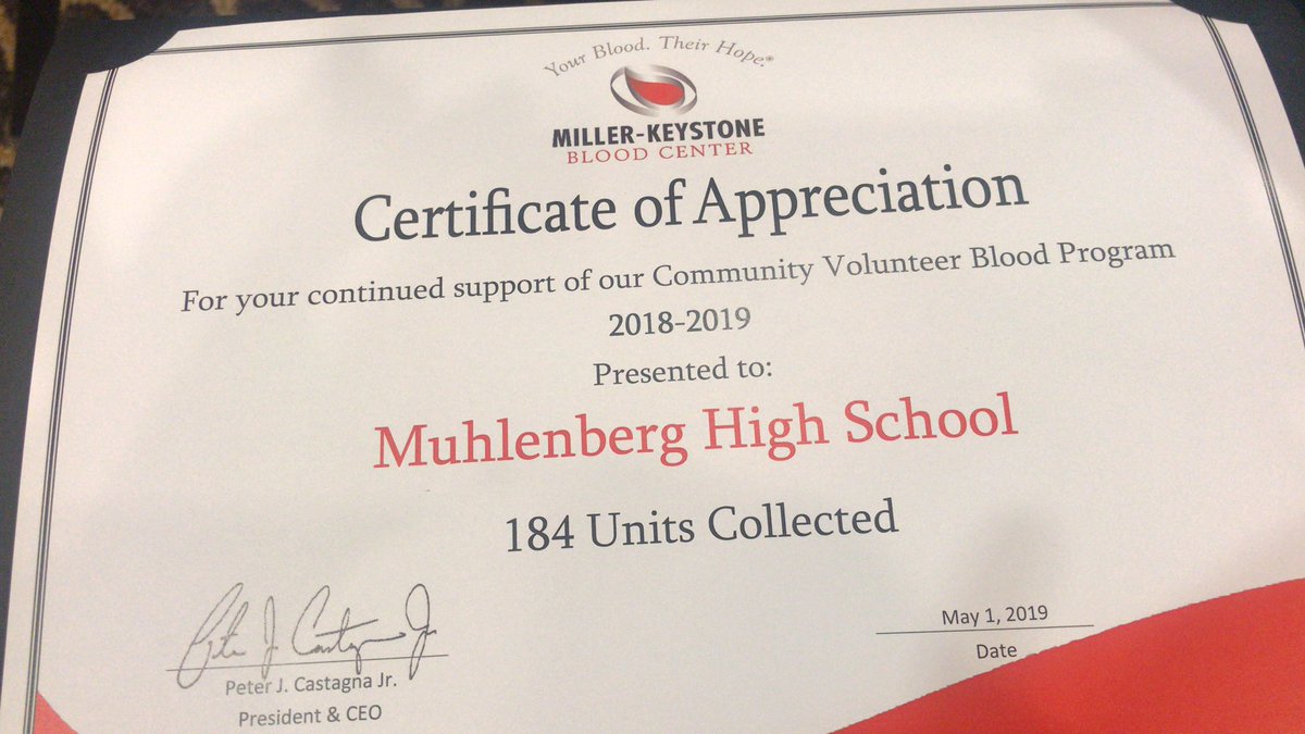 MHSdonateBlood's tweet photo. Let’s keep it growing!  Thank you @muhlsd https://t.co/c8U53QHg36