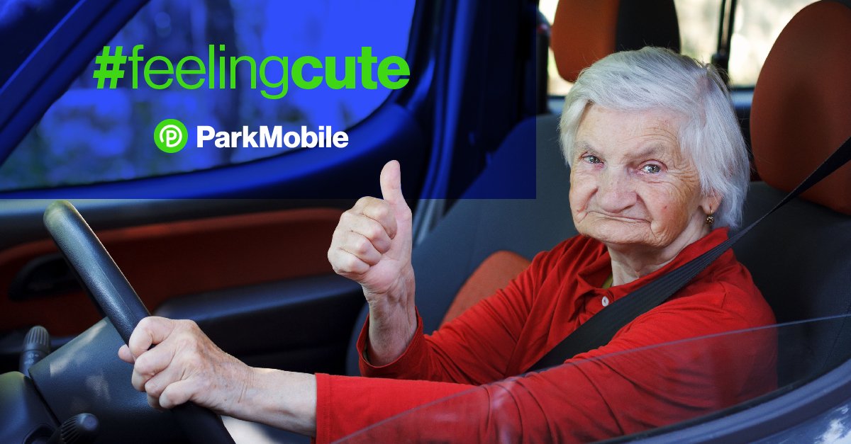 Parkmobile's tweet photo. Upgraded my flip phone and feeling cute. Might use the #ParkMobile app to find a parking space later, IDK? #ParkingAvailability #FeelingCute https://t.co/Q5iBu6vW3o