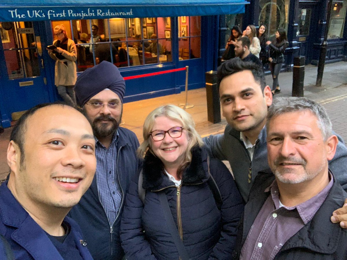 hamalhot's tweet photo. William, Garry, Hardip, Bern - Yet another great evening with amazing colleagues! Cheers! #GoodTimes #TeamDinner #InfoSec :) https://t.co/w0usc4MYhl