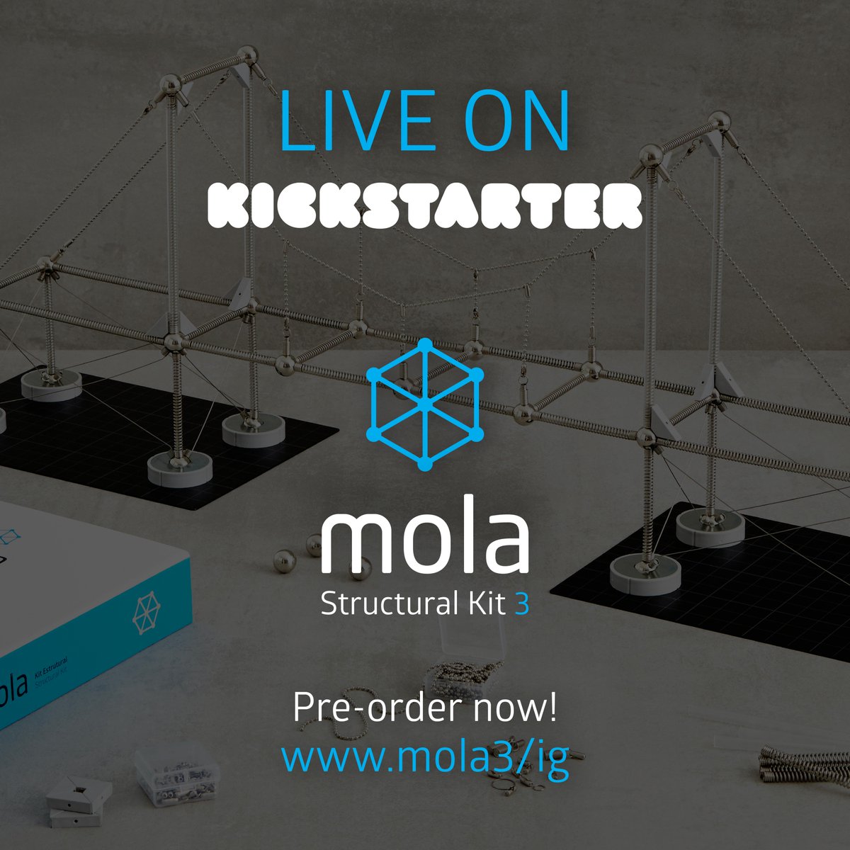 molamodel's tweet image. WE'RE LIVE ON KICKSTARTER! Hurry up and back us now before the special rewards are over > mola3.com/live-kickstart…
#kickstarter #campaign #structuralmodel #architecture #engineering #structuralengineering #building #productdesign
