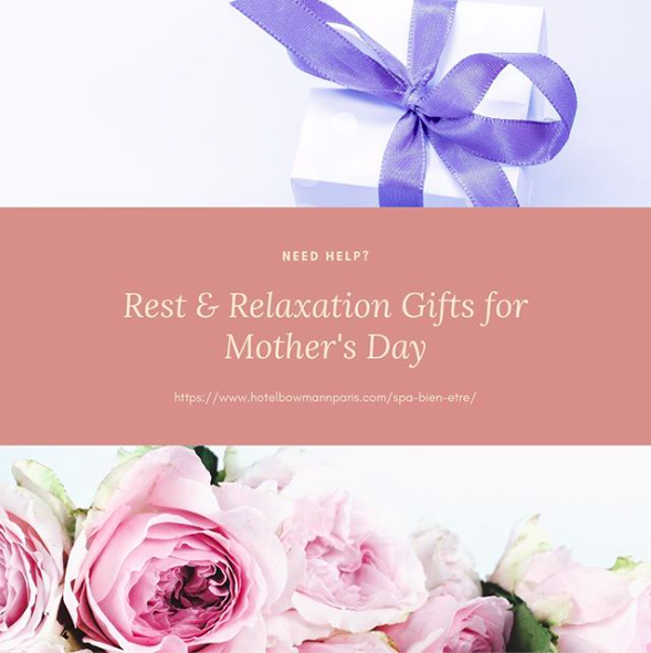 hotel_bowmann's tweet image. 🇫🇷 La fête des #mères approche ! Effet de surprise N°1, le #SPA Bowmann #fetedesmeres
🇺🇸 Mother's Day is coming soon ! SPA Bowmann, Surprise effect N°1 #MothersDay
