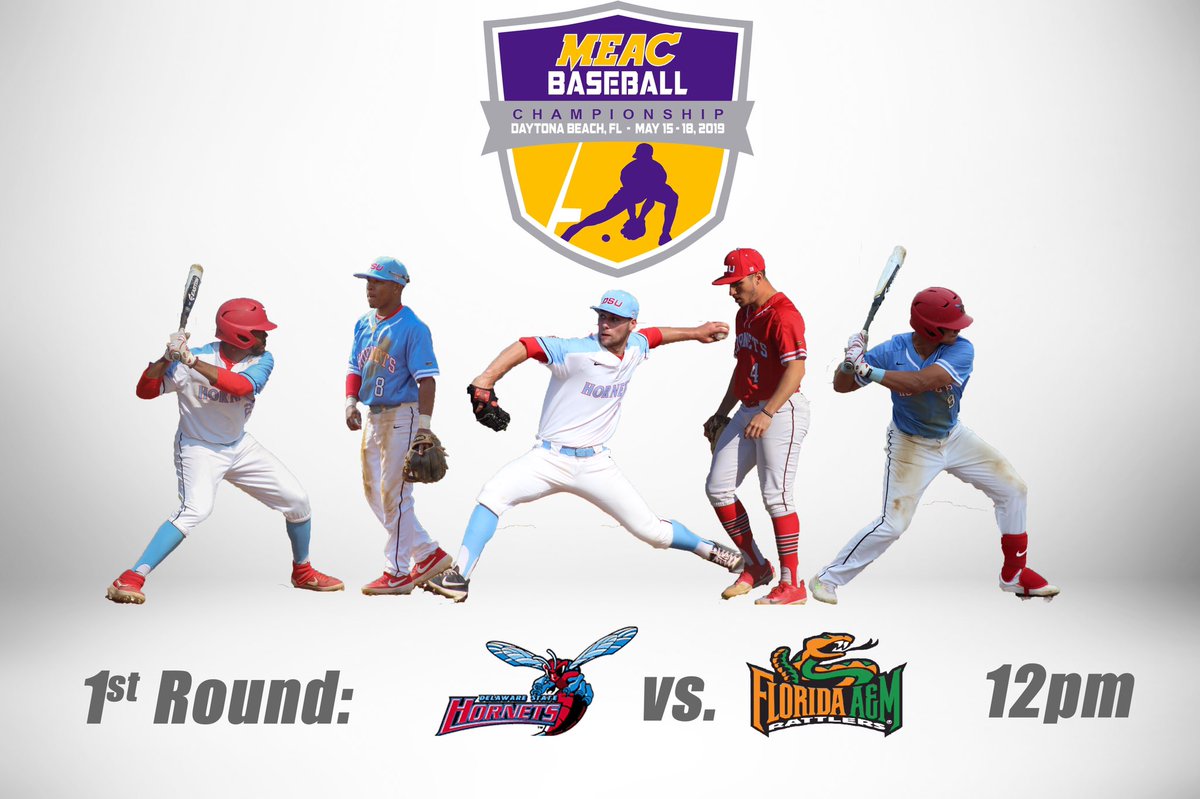 Here we go! MEAC Tourney Opener!
🆚: Florida A&amp;M U 🐍 
🕒: 12 p.m.
🏟: Jackie Robinson Ballpark, Daytona Beach FL
📊: meacsports.com/sidearmstats/b…
🐝⬆️.
#makeaSTATEment