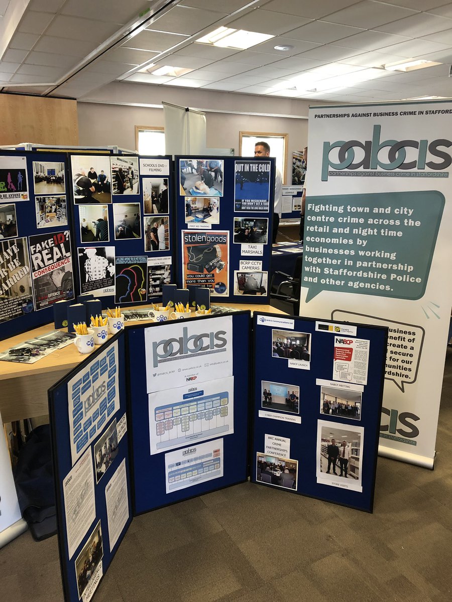 CCDCpartnership's tweet image. Great to see one of our key partners @PABCIS_BCRP showcasing its work! #StaffsInnovation #storenet #pubwatch #cctv @CannockChaseDC @CannockPolice