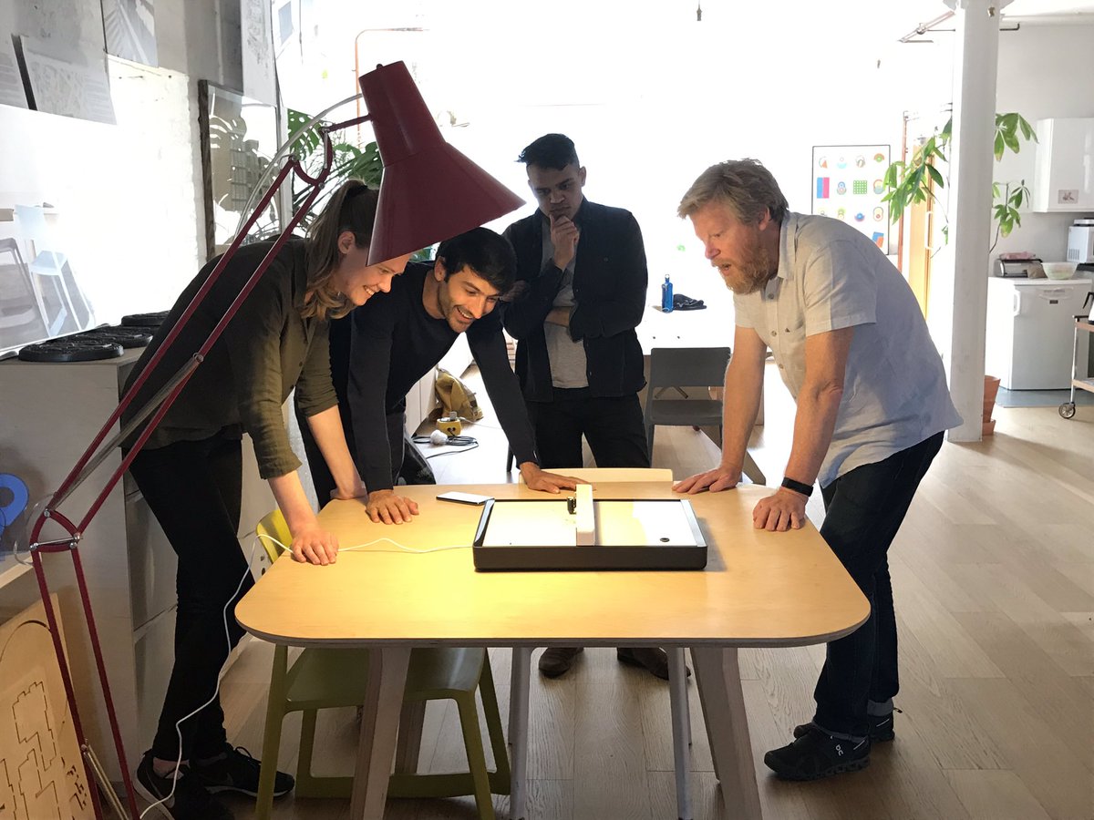 Loving our new <a href="/jotorocks/">Joto</a> here in the <a href="/open_desk/">Opendesk</a> studio - fresh from @kickstarter :) Huge congrats to <a href="/jimjiminyjimjam/">Jim Rhodes</a> @timcarrig &amp; the team at <a href="/madebythose/">Those</a> :)