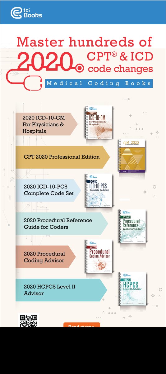 DavidWillimes's tweet photo. Master 100+ of #CPT and ICD-10 code #changes. Buy 2020 #Medical Coding #books at Discounted Price. #coder #physicians 
https://t.co/0inehln6ls https://t.co/5Xj8Xsk5fA