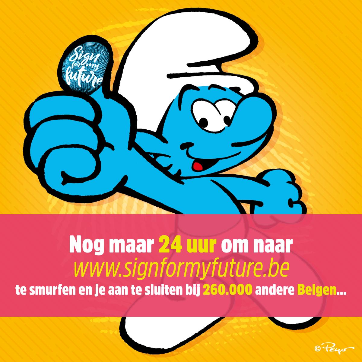 Nog minder dan 24u om te tekenen voor een beter klimaatbeleid! 🌎
✍️👉 signformyfuture.be