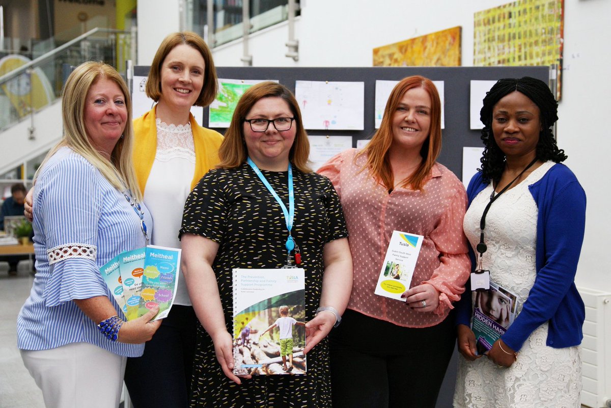 tusla's tweet photo. Today we celebrated the International Day of Families in #Tallaght as part of of National Child and Family Support Week. A number of family support services joined forces to highlight the collaborative nature of successful family support #ChildAndFamilyWeek #DayOfFamilies https://t.co/f5A2EAr9M9