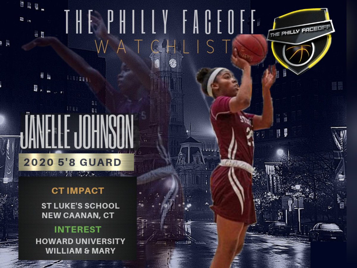 PhillyFaceOff's tweet photo. #PhillyFaceOff2019 WATCH LIST ๐
๐ฃ 2020 5'8 G Janelle Johnson
โน๏ธโโ๏ธPoint Guard
๐ซ St. Luke's High School
๐ก New Caanan, CT
๐ https://t.co/tHZGEtYSo2 https://t.co/7Tr750hjtu
