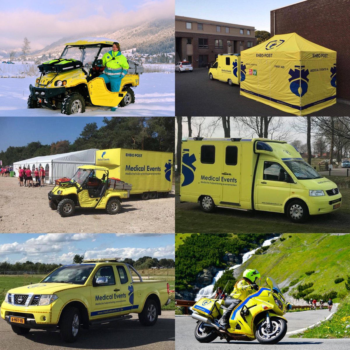 Medical Events naar 112 on Wheels met meerdere specialistische voertuigen. 
Het bedrijf is onlangs winnaar geworden als “Beste Eventssupplier of the Year”. 
Tijdens 112 on Wheels kun je deze voertuigen en materialen van dichtbij bekijken.
