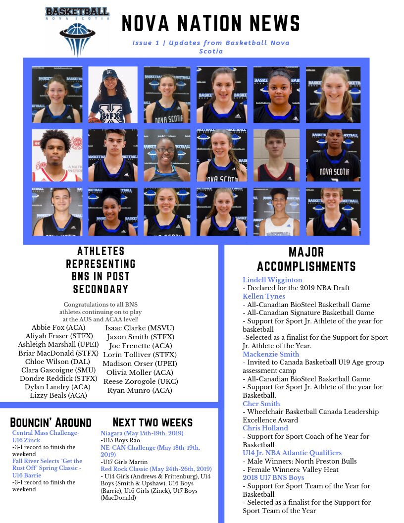 Basketball Nova Scotia (@basketballns) on Twitter photo Introducing this year’s first edition of Nova Nation News, including updates from <a href="/BasketballNS/">Basketball Nova Scotia</a>! #NovaNation <a href="/CanBball/">Canada Basketball</a> <a href="/USPORTS_Bball/">U SPORTS Basketball</a> Introducing this year’s first edition of Nova Nation News, including updates from <a href="/BasketballNS/">Basketball Nova Scotia</a>! #NovaNation <a href="/CanBball/">Canada Basketball</a> <a href="/USPORTS_Bball/">U SPORTS Basketball</a>