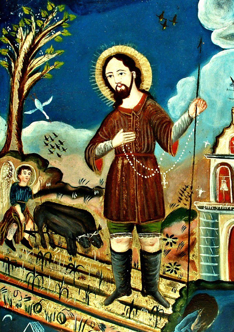 Today is the feast of #StIsidoretheFarmer, an early 11th-century Spanish husband, father, and laborer whose charity informed not only his work but also his family life, which centered on prayer, simplicity, chastity, public service, and the care of the poor.