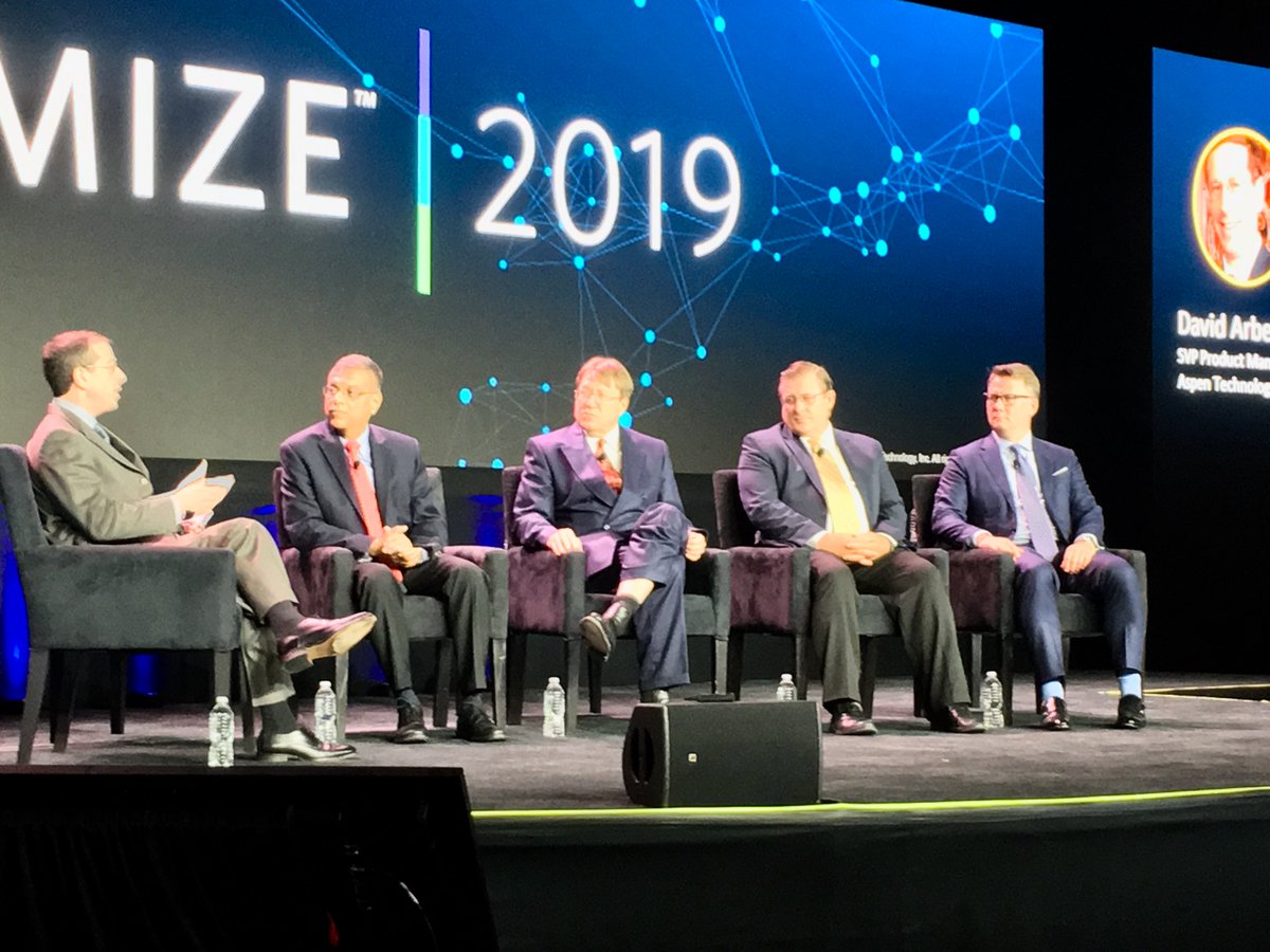 HydrocarbonProc's tweet image. Great panel discussion on the “#Digital Roadmap”  hosted by AspenTech David Arbeitel SVP Product Management at #OPTIMIZE2019