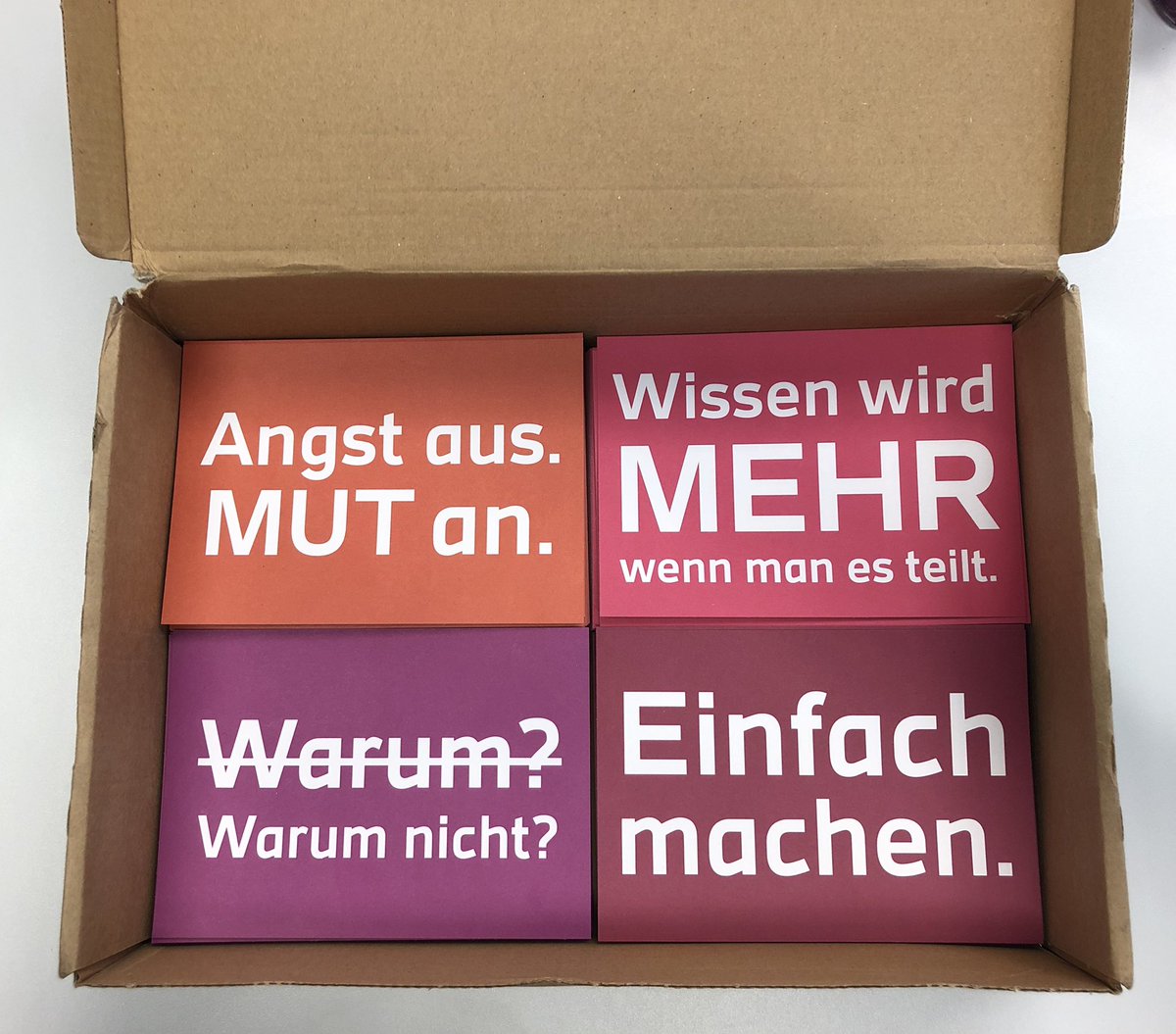 Schoene_Helena's tweet photo. got a delivery of postcards today #mindset #M4_LAB #InnovativeHochschule #hftstuttgart https://t.co/GcHqPQnX5Y