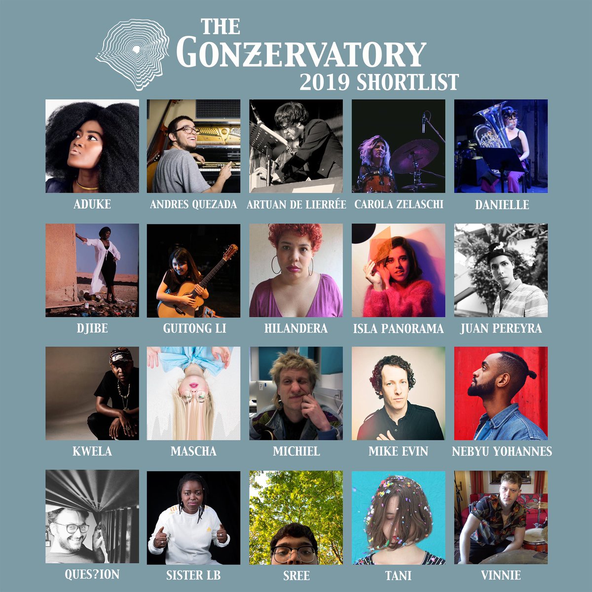 TheAdukeWorld's tweet image. #Gonzervatory2019 shortlist announced! 🚨

Check out all the shortlisted candidates on our playlist: bit.ly/2W4p7GW

And let us know who you would pick in the comments... 🧐

Congratulations and many thanks to the 500+ applicants #difficultdecisions