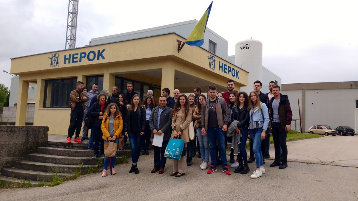 Reinwaste's tweet photo. Today #REINWASTE consortium visiting #foodindustry in #Mostar thanks to @DraganVjd @tfzv_ues for this great organisation of 3rd Steering Community of this @MEDProgramme project working to reduce inorganic #waste 👏👏🆙🆙 https://t.co/KfgWSm8DrN