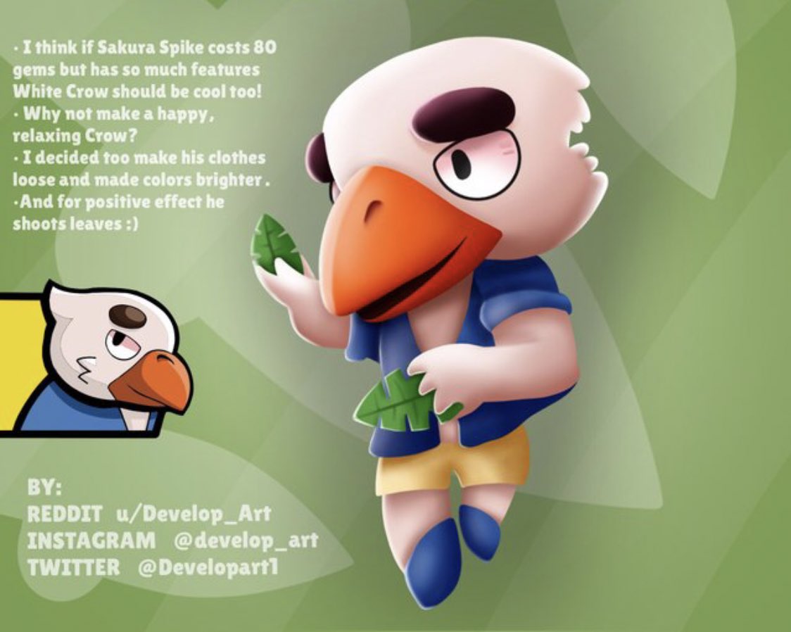 Frank Vacationmode On Twitter Whenever We Will Remodel Crow His Skins Will Be Remodeled At The Same Time I D Like To Add That There S A Place For Re Colors Since - crow fenix de brawl stars