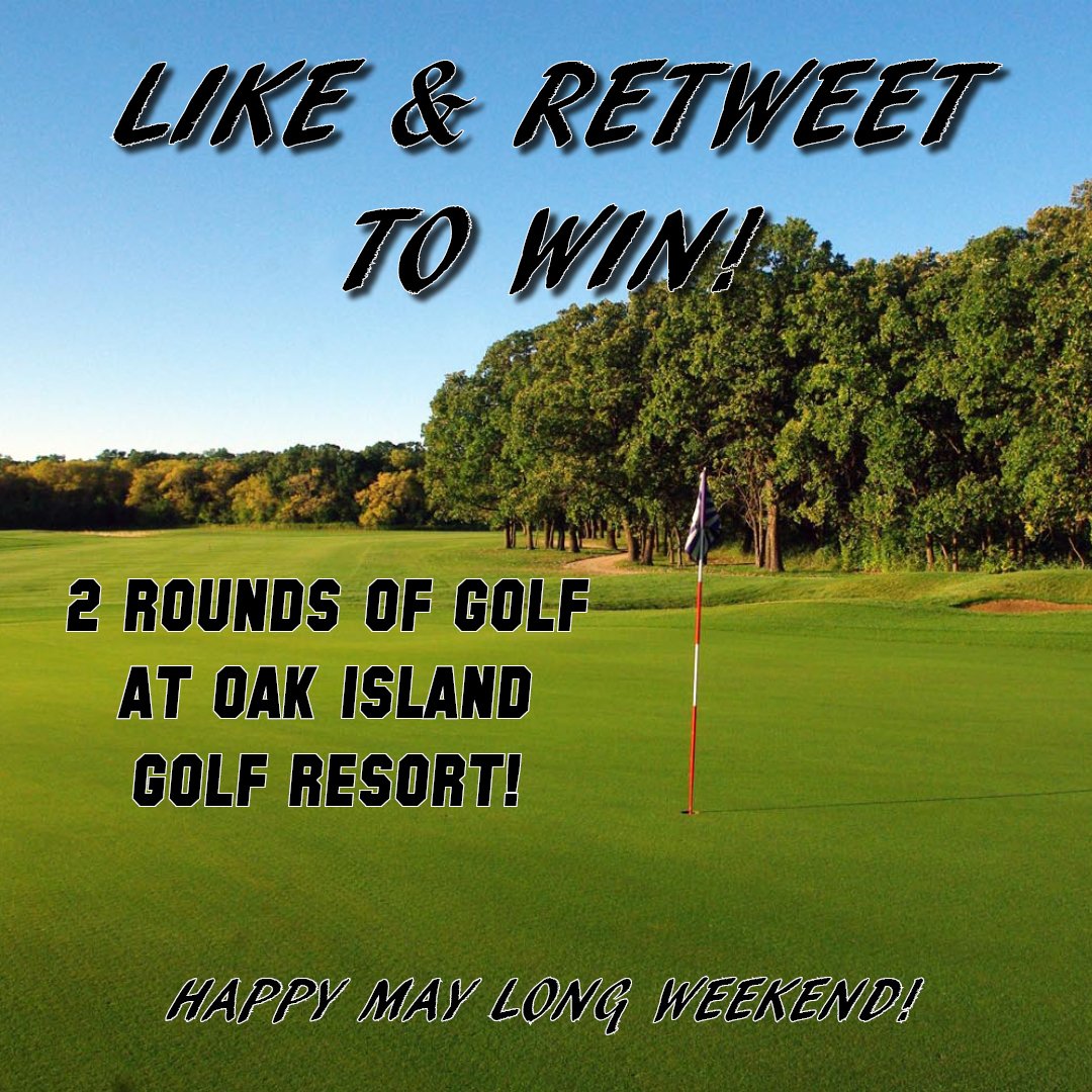 VirdenMainline's tweet photo. IT'S ALMOST THE LONG WEEKEND! We want to give out some rounds of golf at Oak Island Golf Resort! Do the following 2 things to get entered to win:
 > FOLLOW US
> LIKE THIS POST &amp; RE-TWEET

We will make the draw on Friday afternoon! https://t.co/to0W4ZWNdg