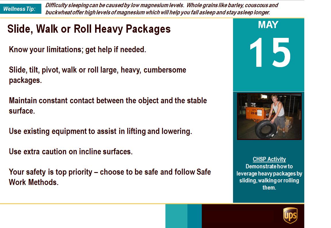 Ups_hh's tweet photo. Safety tip of the day: Ask for help to lift irregular packages! Don’t put yourself in a position to get hurt! Avoid lifting and lowering injuries. SAFETY IS PRIORITY! https://t.co/63VOVqNDO9