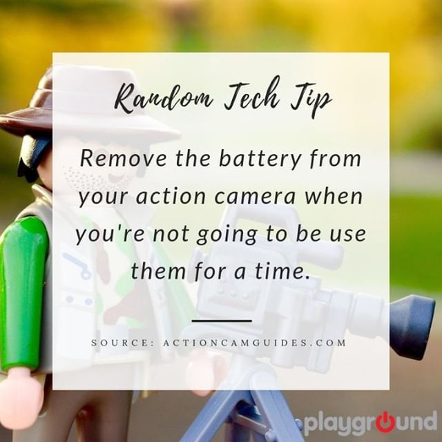 playgroundph's tweet image. #RandomTechTip: If you&apos;re not going to use your camera for quite a while, say a month or longer, take the battery out of the gadget and store it separately. Leaving it on the unit will discharge the battery, allowing your camera to still continue to drai… bit.ly/2w0B7Le
