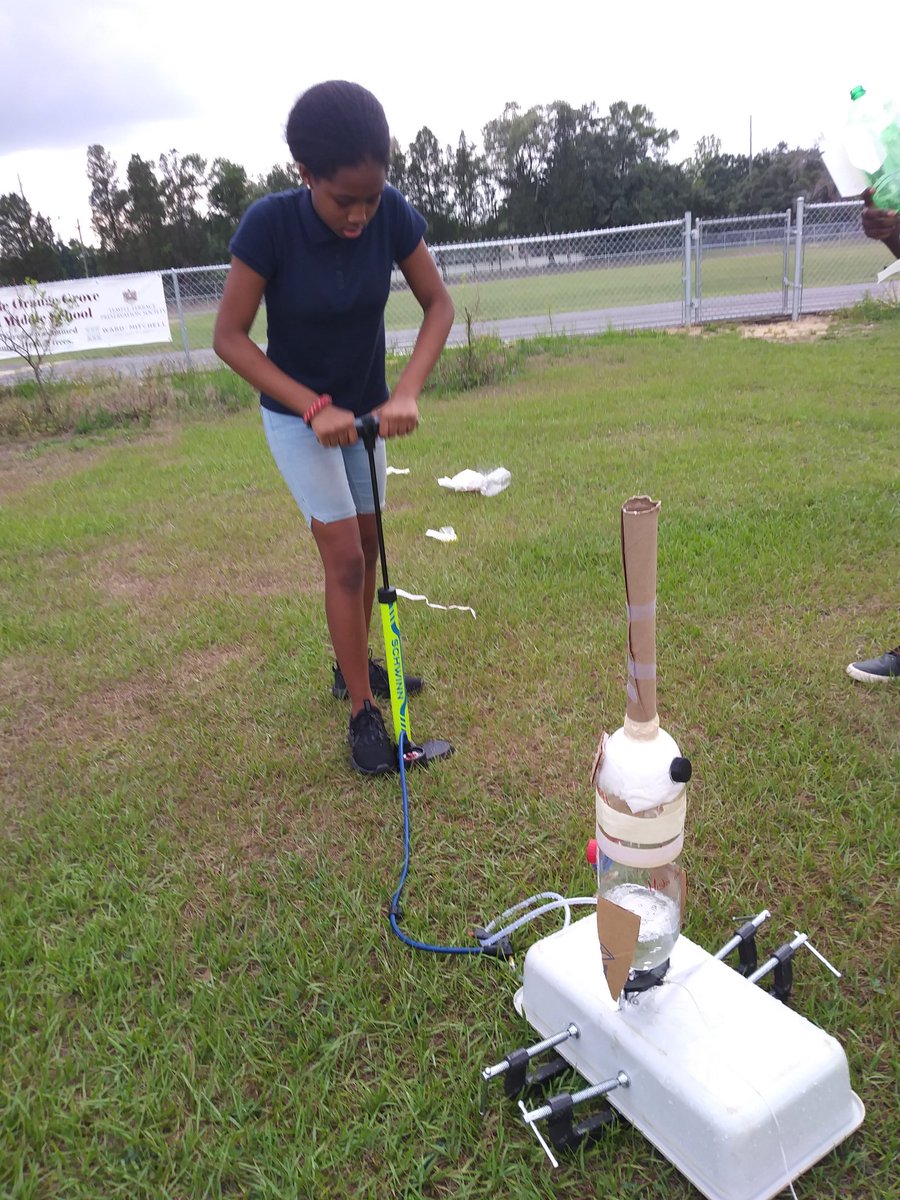 Greco STEM 6th graders. What do you do during testing season when we're studying space exploration. You use engineering to design and build rockets 🚀