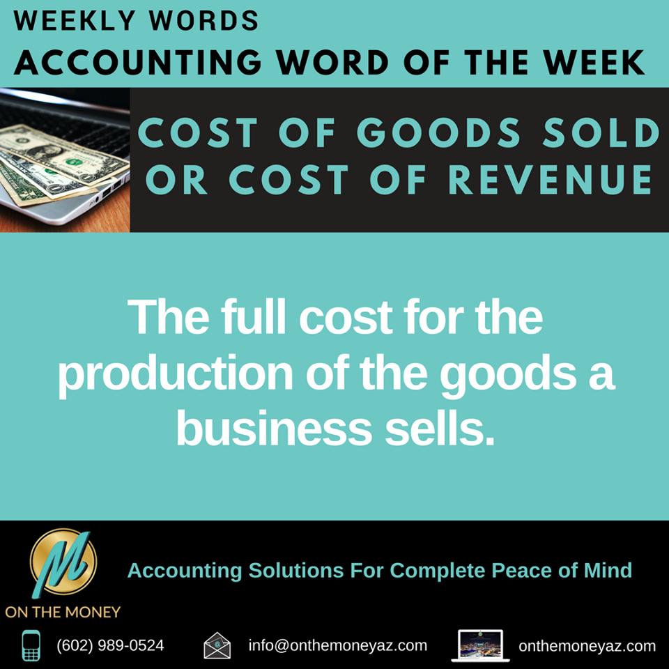 OntheMoneyAZ's tweet photo. It's #WeeklyWordWednesday! 
#accounting #bookkeeping #WednesdayWisdom https://t.co/O7ch98cMYN