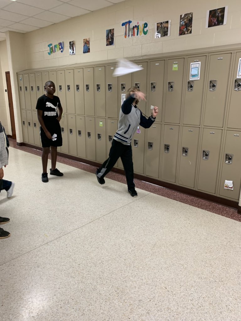 bfredericks0425's tweet image. When your classroom becomes an airport @Westview_GWD50 @BREWERT2 @wstmediacenter #ultimatepaperairplanes #stemschallenge #6thgrade #endoftheyear