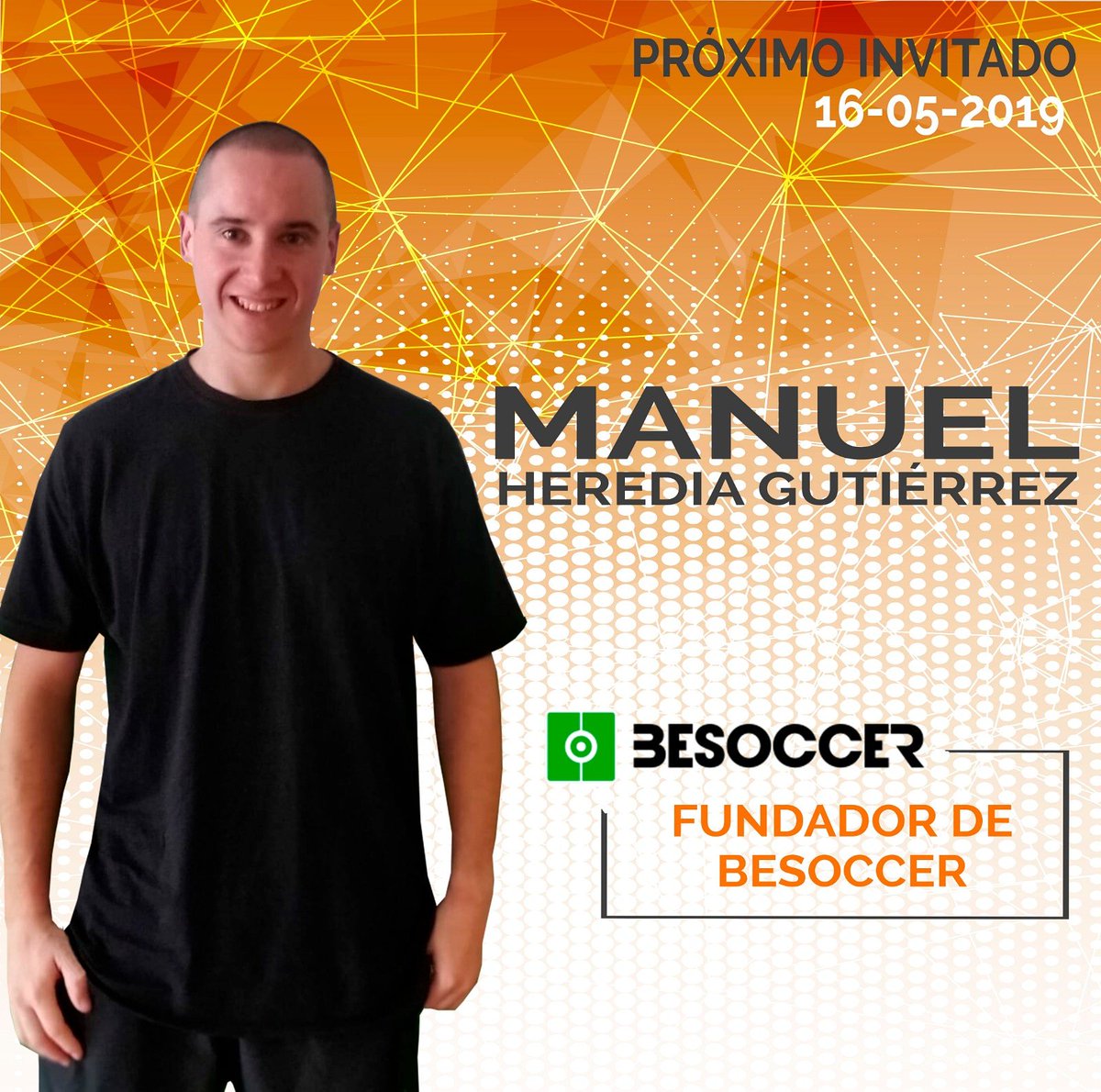 cursa2mk's tweet photo. Mañana jueves descubriremos curiosidades sobre @manugut, fundador de @besoccer_ES 😏

Sin duda detrás de un gran empresario descubrimos un deportista nato y una persona muy cercana.

Mañana más y mejor 😉 
#entrevistas #besoccer #resultadosdefutbol https://t.co/PaAryY5xTl