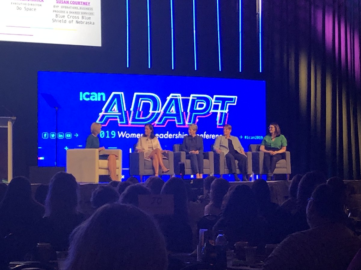 ICANleaders's tweet image. Welcome to our panelists: 
@Deloitte Consulting LLP, Human Capital Leader Erica Volini
@OmahaChamber SVP – Economic Development Dee Baird
@BCBSNebraska Executive VP,  Susan Courtney
@DoSpaceOmaha Executive Director Rebecca Stavick
#ICAN2019