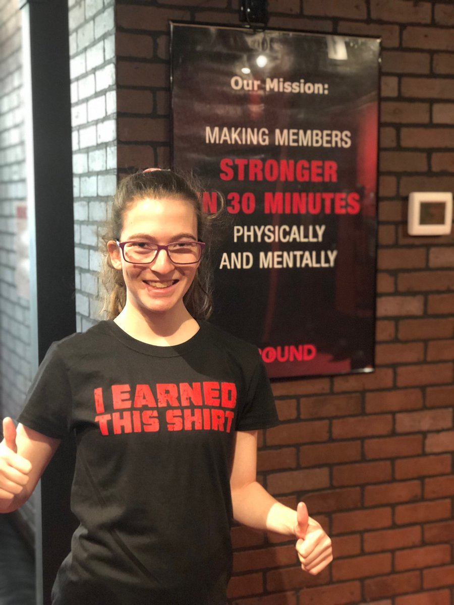 9RoundWpgGraham's tweet photo. Genevieve has reached 50 workouts! Genevieve joined us to kick cancer back in October and has committed to kicking and punching her way to a healthier version of herself at 9ROUND. She is small but don’t underestimate her strength - both inner and outer 💪🏻 ❤️. Congrats, Gen! https://t.co/4BnJs5ZEzj