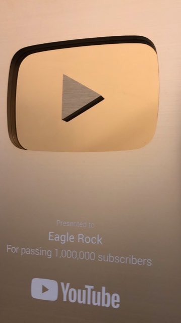 Universal Music Uk Part Of Universal Music Eaglerocknews Has Been Awarded A Prestigious Gold Plaque By Youtube In Recognition Of 1m Subscribers To Their Channel 5 Billion Minutes Of Eagle S