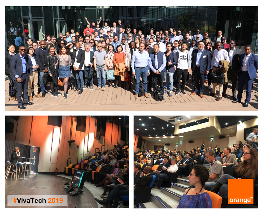 Orange_Future's tweet photo. [#Vivatech] 🚀🌐
⚠️ J-1 ! #VivaTech 2019 : dernières préparations à @OrangeGardens avec l’ensemble de nos #Startup et nos #OrangeFab pour demain w/ @MNO_JL @LatoucheP c/ @OrangFabFr #OrangeStartup https://t.co/0WXXhtMTy6