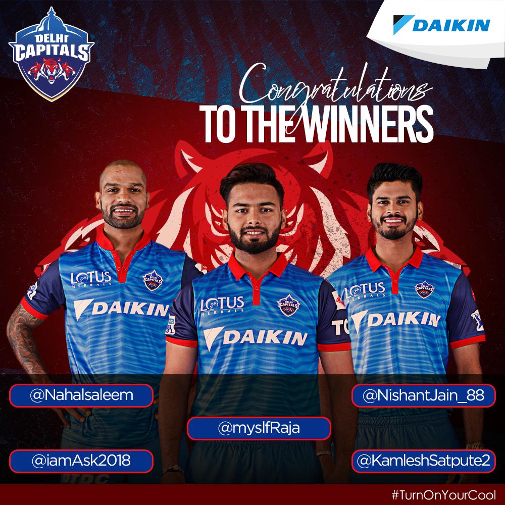 DaikinIndia's tweet photo. Here are the next set of winners. Congratulations all of you! Please DM us your details at the earliest so that we can dispatch your goodies. #SportingGoodness #TurnOnYourCool https://t.co/lpAXD4AUP0