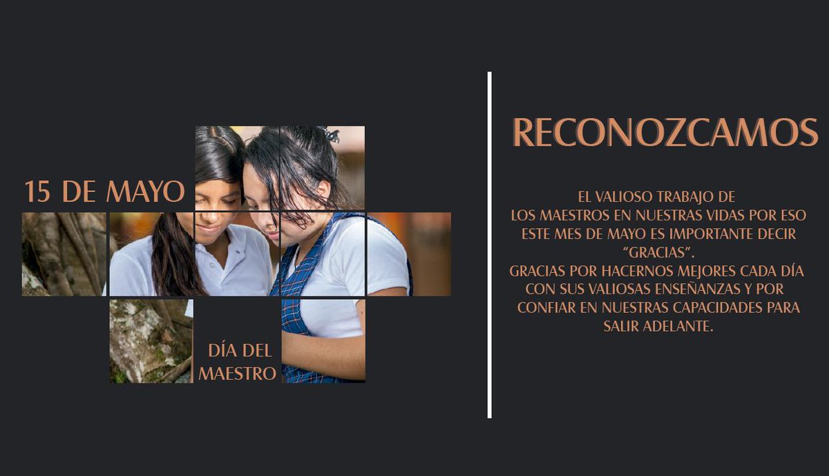 PNCAVandired's tweet photo. La familia #AndiRed les desea un feliz y prospero #DiaDelMaestro en #Colombia ❤️ y en especial a aquellos que son protagonistas mes a mes en nuestros #KioscosDigitales.
Acercate a los #KioscosDigitales y #PuntosDigitales y participar de las actividades mensuales. https://t.co/zvmb4tYNNt