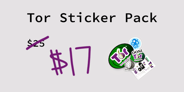 torproject's tweet photo. We have another special offer for you. For one week only, the Tor sticker pack, including multiple reusable camera covers and our favorite logos, can be yours for a $17 donation. 

Just write in $17 into the "other" box on the donate page, and you're set. https://t.co/si4ZSzHbj4 https://t.co/u2t6gVB2ZF
