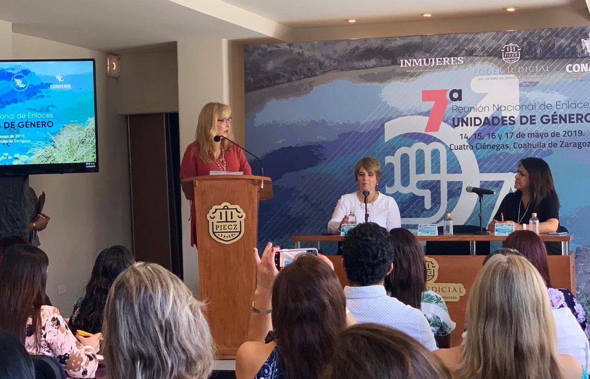 PJCoah's tweet photo. Hoy inauguramos la 7ª Reunión Nacional de Enlaces de Unidades de Género en presencia de @MiriamCardenasC Titular de @udhg_CONATRIB @ConatribMx , @FabiolaAlanis_S #INMUJERES y @yocamo1 alcaldesa de #Cuatrociénegas
¡ BIENVENID@S A #Coahuila ! https://t.co/N1dEfS2Kz9