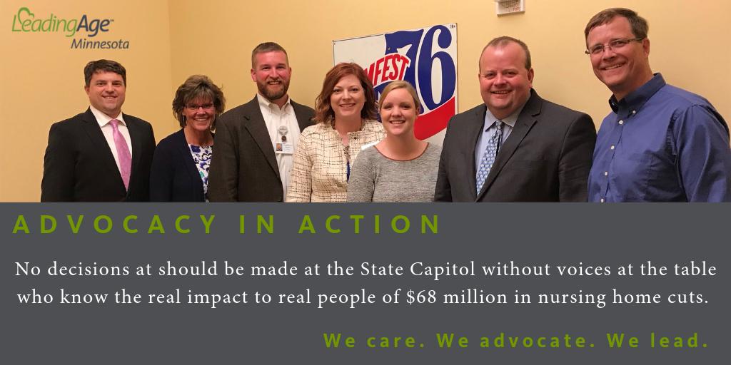 LeadingAgeMN's tweet image. Thx @ChrisRKnoll, @Minnewaska_Hlth; Chris Boldt @BHSHealth ; Nathan Johnson @PioneerCare; Katie Lundmark, @Ecumen_org; Mark Anderson @knutenelson and John Zwiers, LB Homes for meeting w/ Cassandra Moore @GovTimWalz office. #stopthecut #preserveaccess #supportquality