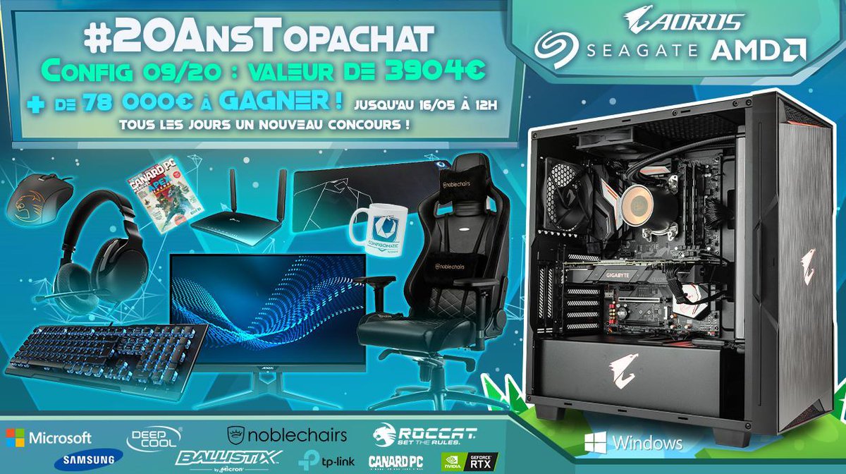 TopAchat's tweet image. Alors, elle est pour qui cette #Config09 ? :D #20AnsTopAchat 

Participe ici ⬇