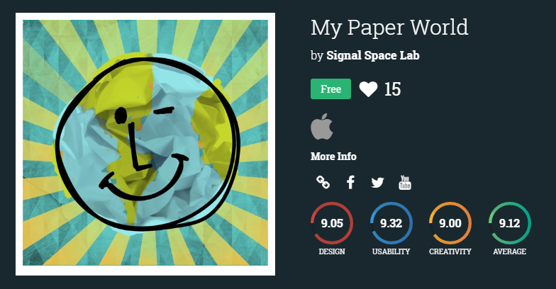 Come vote for My Paper World @ thegreatapps.com/apps/my-paper-…!

Thanks for the feature <a href="/thegreatapp/">The Great Apps</a> ! 😊

Get My Paper World on the App Store bit.ly/Play-My-Paper-…

#mypaperworld #AR #kidsgame #kidsapp #origami #vote