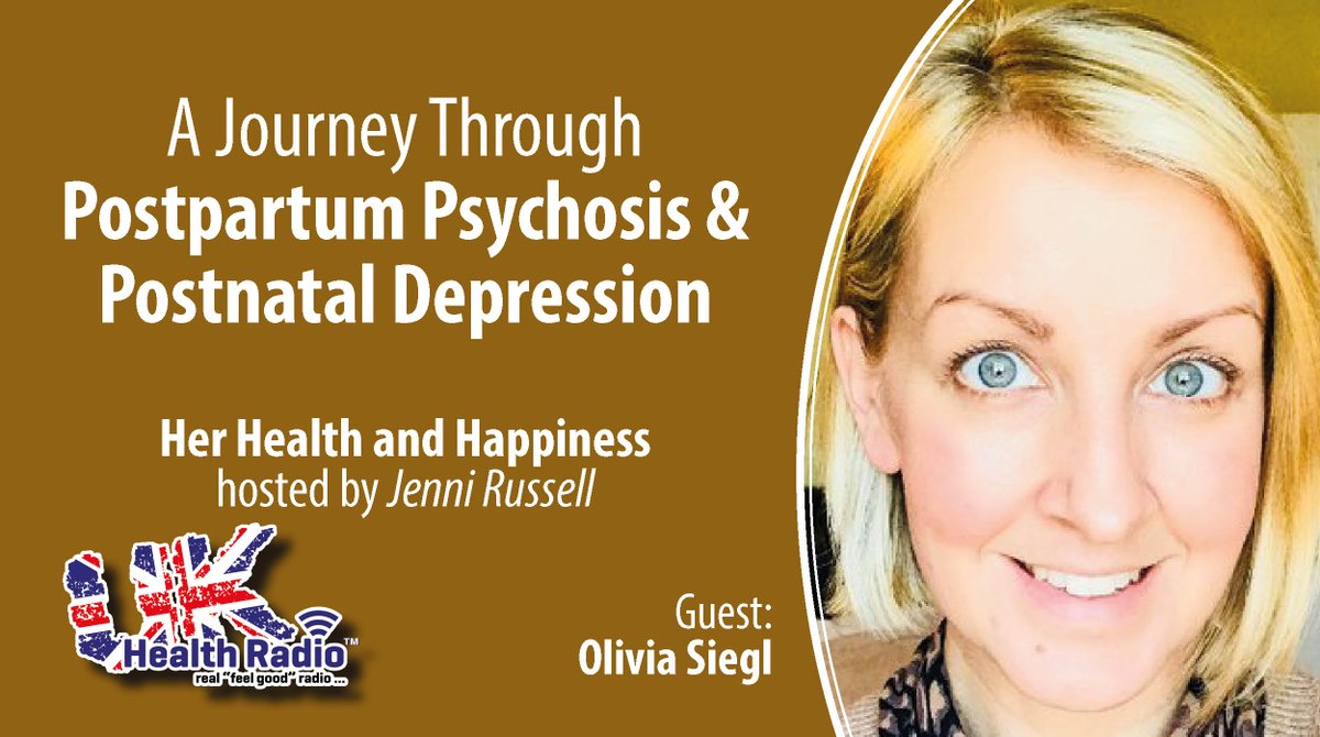 Her Health &amp; Happiness with <a href="/PelvicSecrets/">Jenni Russell</a> on <a href="/ukhealthradio/">UK Health Radio™</a>
It’s #MentalHealthAwarnessWeek Jenni Russell talks to <a href="/oliviasiegl/">oliviasiegl</a> <a href="/theeverymum/">The EveryMumMovement</a> #author of #Bonkers, about her journey through #postpartumpsychosis &amp; #postnataldepression. 
#maternalmhmatters

bit.ly/2JJjnfo