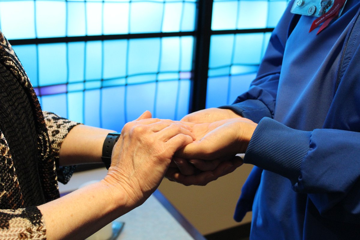 MedCityDenton's tweet photo. Chaplain Linda blessed the hands of our colleagues who care for patients, families and one another with this prayer, "May God bless these hands and the work that they do. May you be blessed with a spirit of love and compassion, of courage, strength and wisdom." #HospitalWeek2019 https://t.co/nEb5D0x0qF