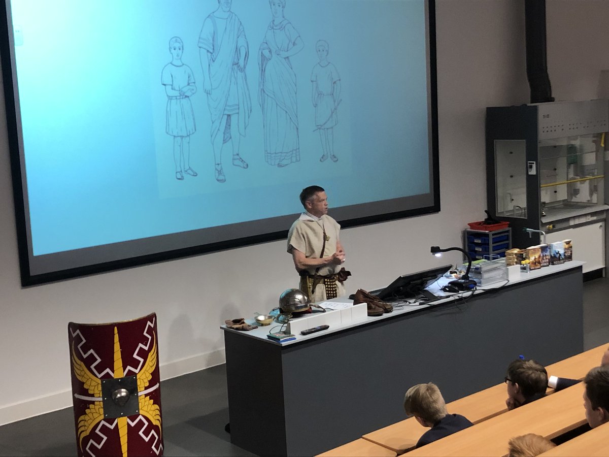 ReptonClassics's tweet image. Delighted once again to welcome bestselling novelist @BenKaneAuthor who gave a talk to B Block on Everyday Life in Ancient Rome and signed copies of his books.