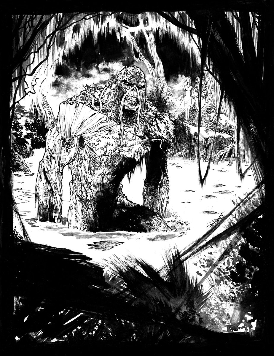 SwampThing "sketch" drawn on 11x14 bristol #SwampThing #DCUNIVERSE #dccomics 