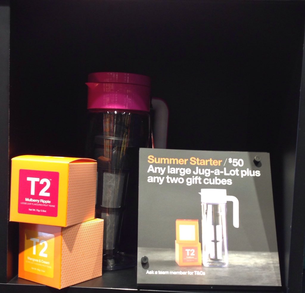 Buy any two gift cubes of tea and a jug-a-lot for $50! Perfect for brewing iced teas all summer long 🍹